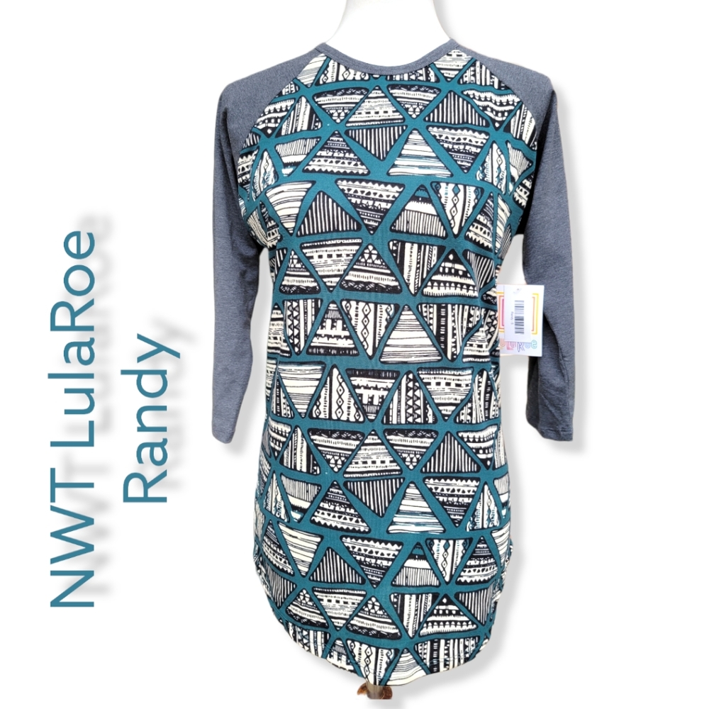 NWT LulaRoe "Randy" 3/4 Length Tee